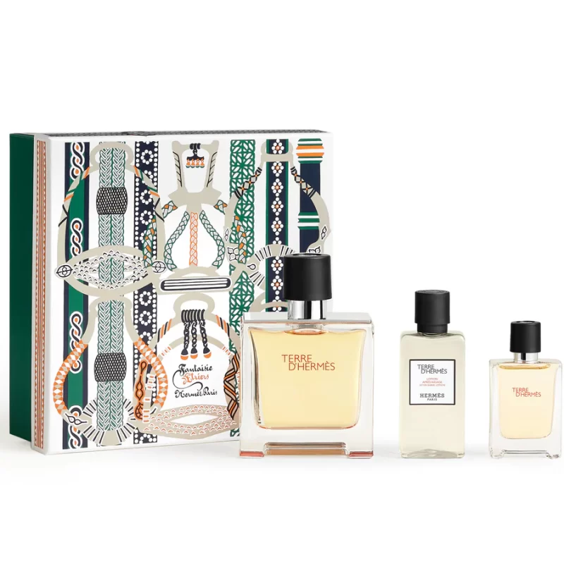 Hermes Terre D'Hermes (M) Set Parfum 75Ml + Parfum 12.5Ml + Asl 40Ml
